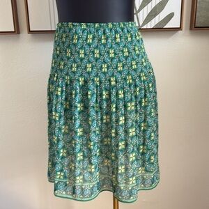 Max Studio Green A-Line Knee-Length Skirt